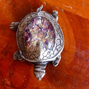 Turtle metal pendant